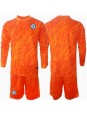 Billige Chelsea Keeper Hjemmedraktsett Barn 2024-25 Langermet (+ Korte bukser)